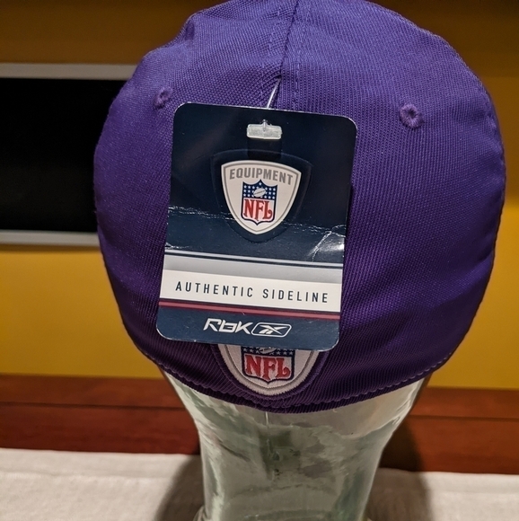 NWT Reebok NFL On Field Hat Cap Team Apparel Minnesota Vikings Football - Picture 4 of 7